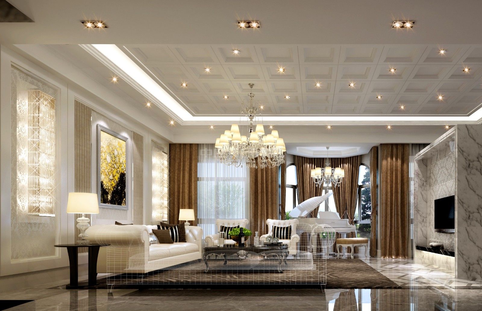 翡翠時(shí)光110m&sup2;現(xiàn)代風(fēng)格案例